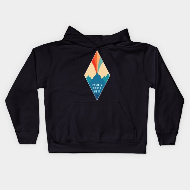 Pacific Northwest Kids Hoodie by Caden Davis Designs